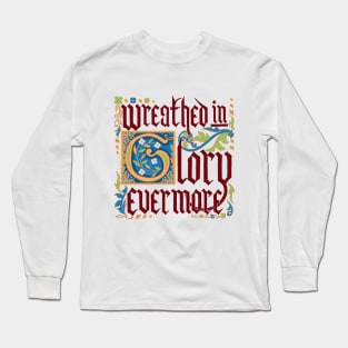 Medieval Motivation: Glory (Dark Red) Long Sleeve T-Shirt